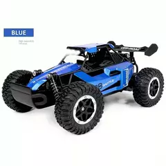 Carro Controle Remoto Dk087 Azul Wild Road