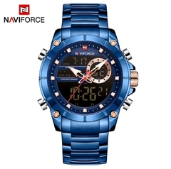 Relógio Naviforce 9163 Azul Masculino