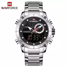 Relógio Naviforce 9163 Prata Masculin