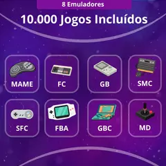 Imagem do Game Stick 10 Mil Jogos 2 Controles Sem Fio