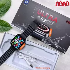 Smartwatch T10 Ultra Séries 9 Laranja 2.09 Display - Éder Importados