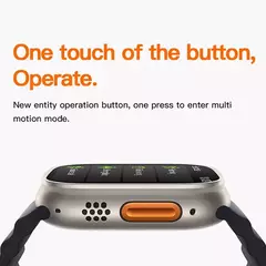 Smartwatch T10 Ultra Séries 9 Laranja 2.09 Display - Éder Importados