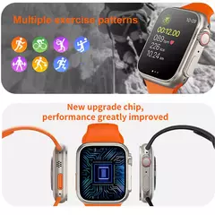 Smartwatch Ultra 8 Tela 2.0 Display Laranja na internet