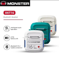 Fone de Ouvido Monster XKT16 Bluetooth 5.0 Branco - Éder Importados