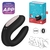 VIBRADOR PARA PAREJAS CON PP JOY BLACK DOBLE