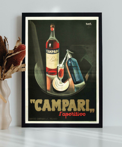 Poster Vintage Campari Laperitivo - comprar online