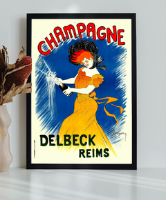 Poster Vintage Leonetto Cappiello - Champagne Delbeck - 1902