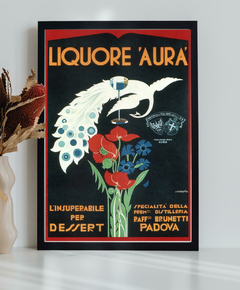 Poster Vintage Liquore Aura