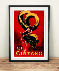 Poster Vintage Leonetto Cappiello - Asti Cinzano Red - 1910