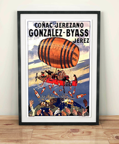 Poster Vintage Cognac Jerezano Gonzalez-Byas 1912