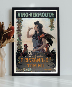 Poster Vintage Cinzano di Torino
