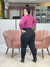 Calça legging abertura no joelho plus size