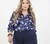 Camisa estampada em cetim plus size - comprar online