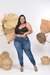 Calça jogger jeans com cintura alta plus size - O Melhor da Moda Plus Size está na Toda Toda | Confira