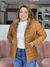 Casaco puffer de plumas em nylon plus size na internet