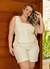 Conjunto alfaiataria bermuda e colete plus size - comprar online