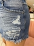 Shorts saia jeans destroyed com rebite plus size na internet