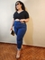 Calça com bolsos vazado do midi ao Plus Size - CR Jeans