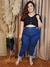 Calça com bolsos vazado do midi ao Plus Size