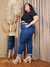 Calça com bolsos vazado do midi ao Plus Size na internet