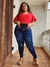 Calça com cinta do midi ao plus size Sol Jeans - loja online