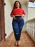 Calça com cinta do midi ao plus size Sol Jeans - CR Jeans