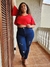 Calça com cinta do midi ao plus size Sol Jeans - comprar online