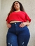 Calça com cinta do midi ao plus size Sol Jeans - comprar online