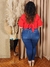 Calça com cinta do midi ao plus size Sol Jeans na internet