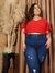 Calça com cinta do midi ao plus size Sol Jeans - loja online