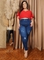 Calça com cinta do midi ao plus size Sol Jeans na internet