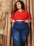 Calça com cinta do midi ao plus size Sol Jeans - comprar online