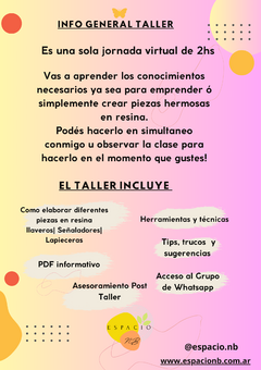 Taller Virtual Resina Epoxi - comprar online