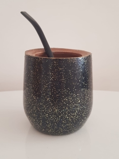 Mate Glam Black (boca ancha) - comprar online