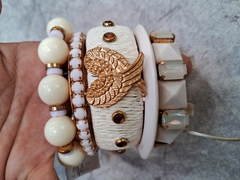 Conjunto pulseiras crua Coração - comprar online