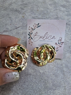 Brinco elos dourado - bulicaflor