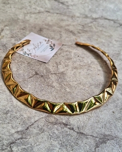 Colar Aro martelado dourado - comprar online