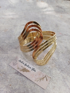 Bracelete três fios dourado - comprar online