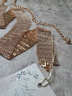 Cinto strass dourado