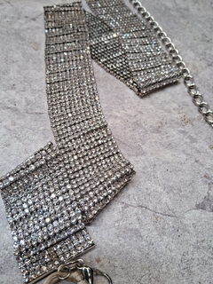 Cinto strass Prateado - comprar online