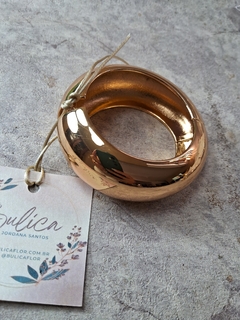 Bracelete boleado grosso dourado - comprar online