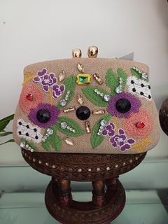 Bolsa Clutch flores