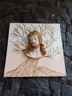 Tela Cristo Árvore da Vida 50cm