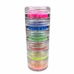 Torre Glitter Cola De Sirena Colores Varios x6u