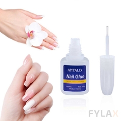 Pegamento Glue Con Pincel Uñas Y Decoración 10 Grs Manicuria