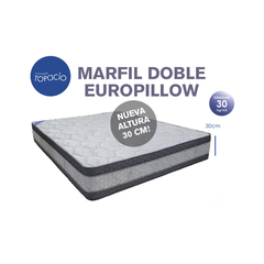 COLCHÓN TOPACIO MARFIL Doble Eurosoft Pillow 2 PLAZAS (140x190 CM)