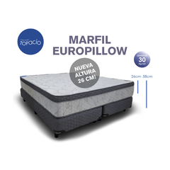 COLCHÓN Y SOMMIER TOPACIO MARFIL Eurosoft Pillow 1 PLAZA (80x190 CM) en internet