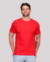 Camiseta Básica Lisa Premium Camisetas Tradicional 100% Algodão 30.1 Vermelho