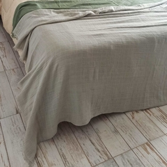 PIE DE CAMA / MANTA ZURICH - GRIS PERLA - comprar online