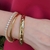 Bracelete com Design de Estrelas com Zircônia Folheado a Ouro 18k - comprar online
